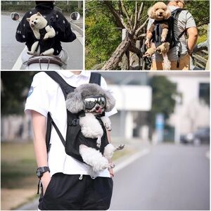 Wakytu Striped Dog/Pet Backpack Carrier Small